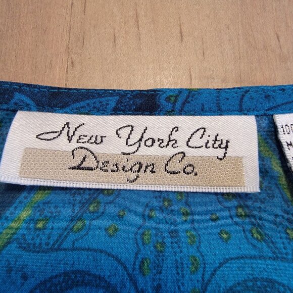 Vintage 100% Silk New York‎ City Design Co Woman’s Blouse Size M NEW - Picture 2 of 10
